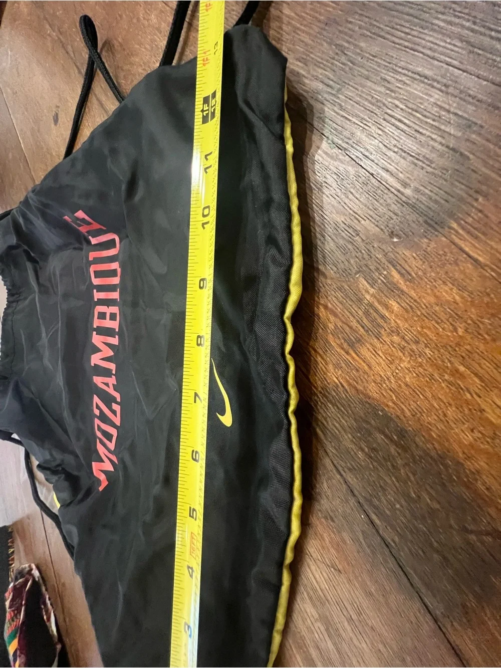 Nike Vintage Team Issue Drawstring Backpack with Red Mozambique